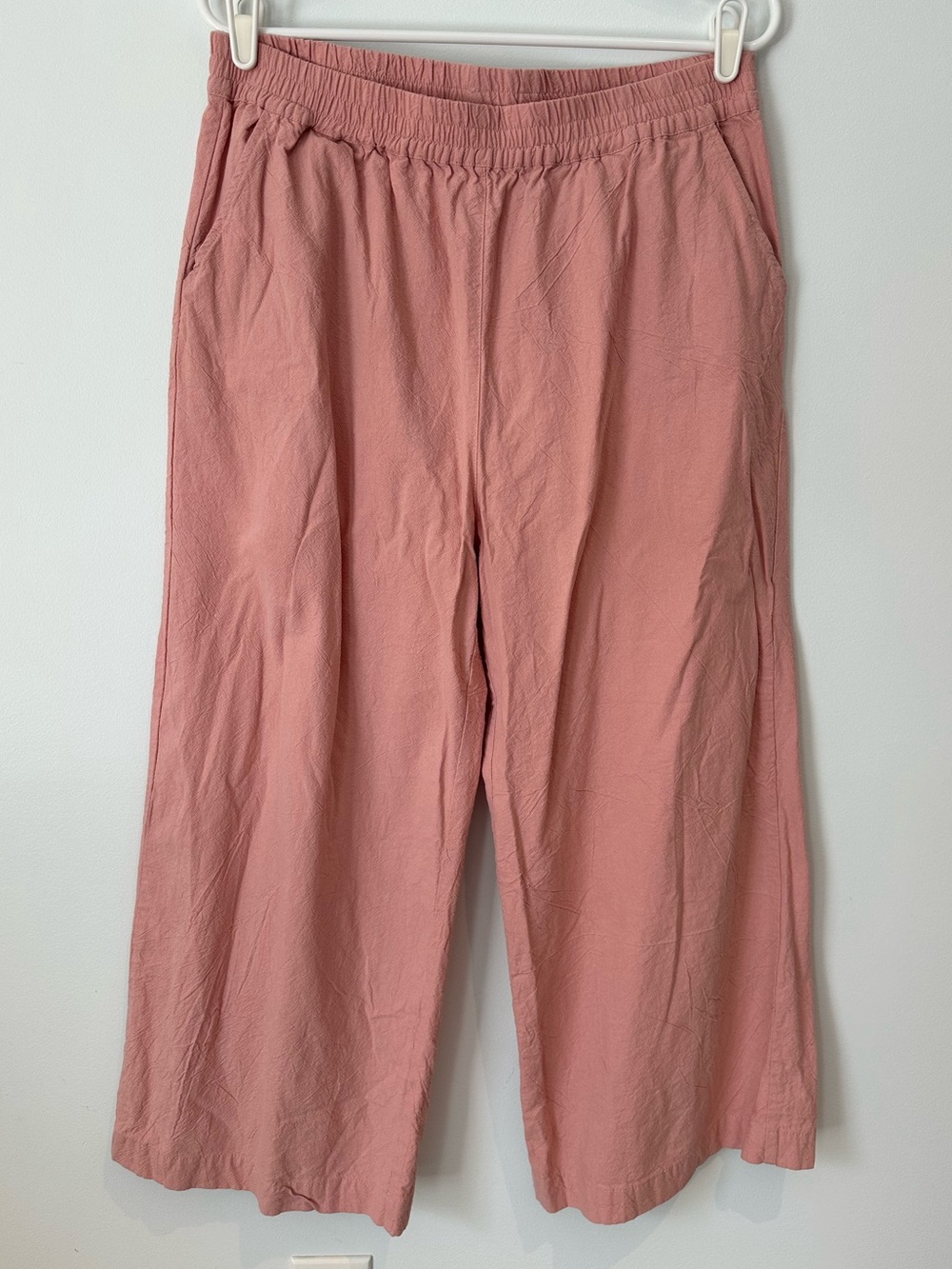 Ecuppper Wide Legged Cropped Cotton Pants XL